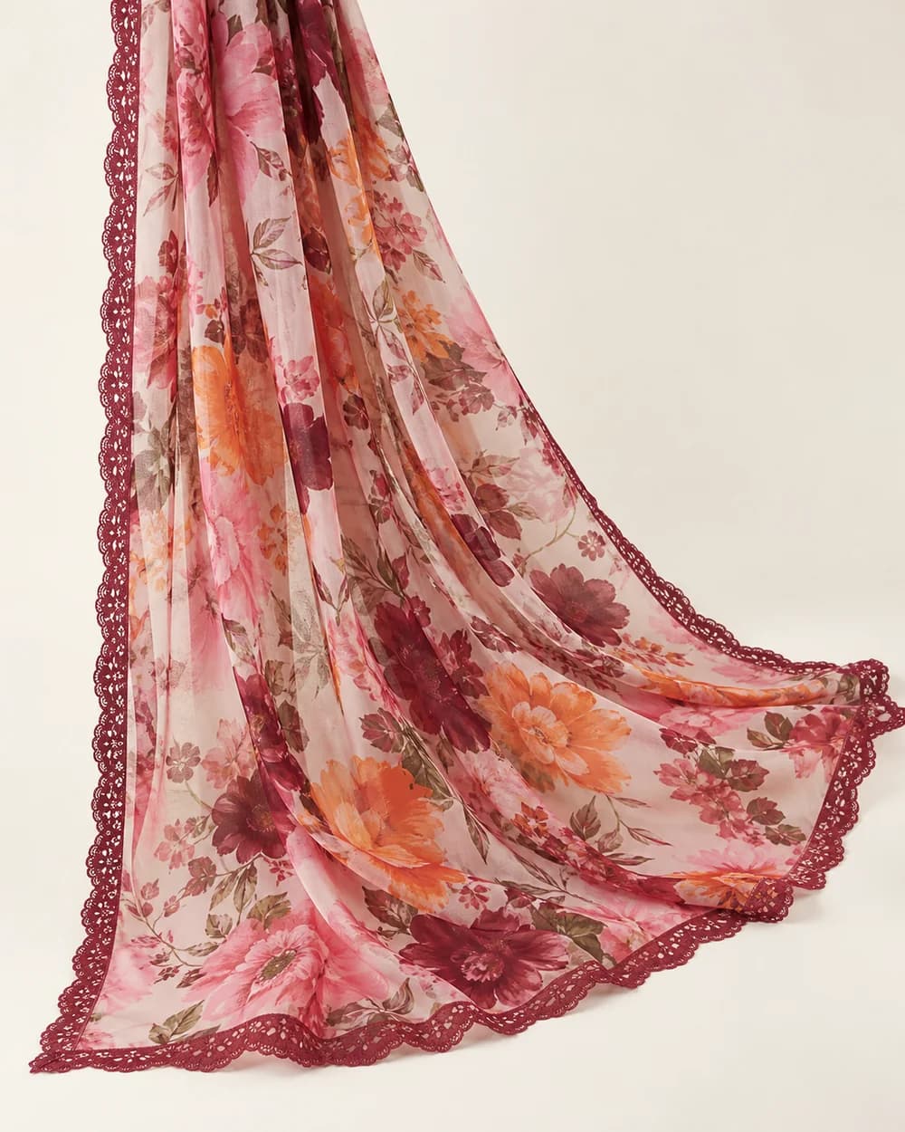 Rang printed chiffon dupatta